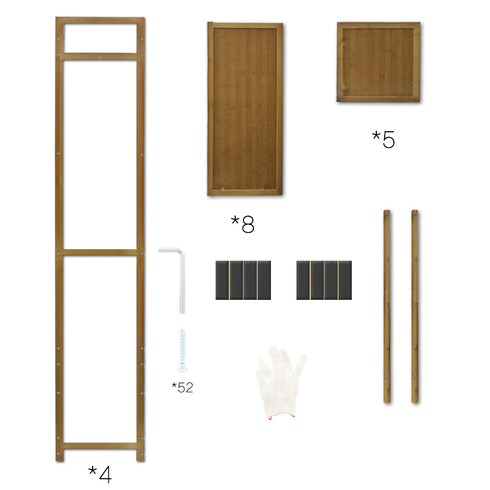 Bamboo Wardrobe Clothes Rack - Image 4