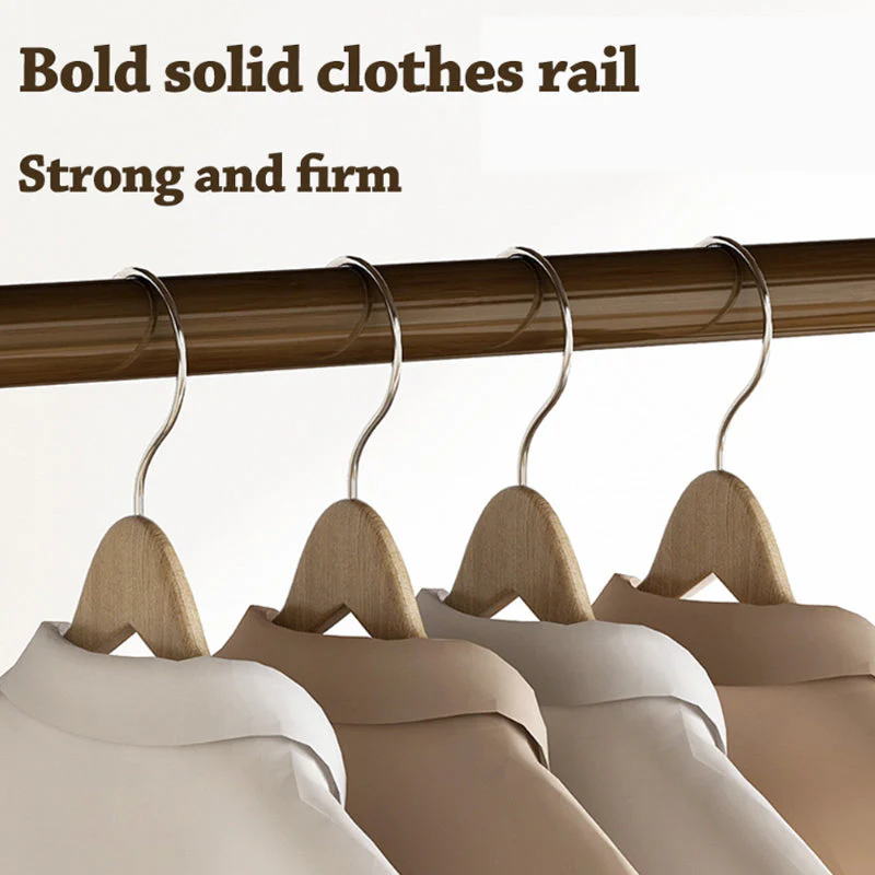 Bamboo Wardrobe Clothes Rack - Image 9