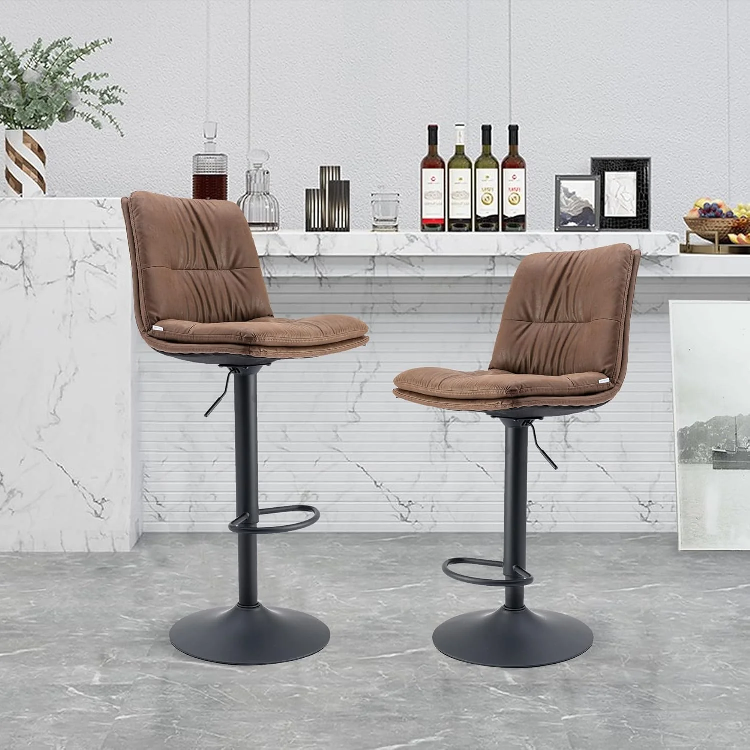Bar Stools Kitchen Bar Stool Barstools Swivel Gas Lift Counter Chairs - Image 2