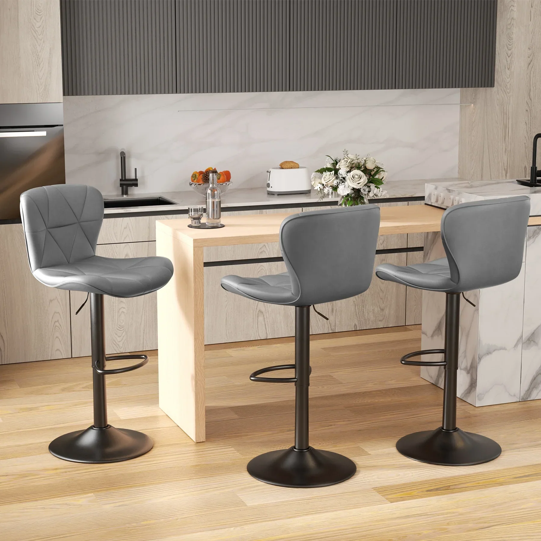 Bar Stools Chair Breakfast Bar Stool Kitchen Bar Stools - Image 9