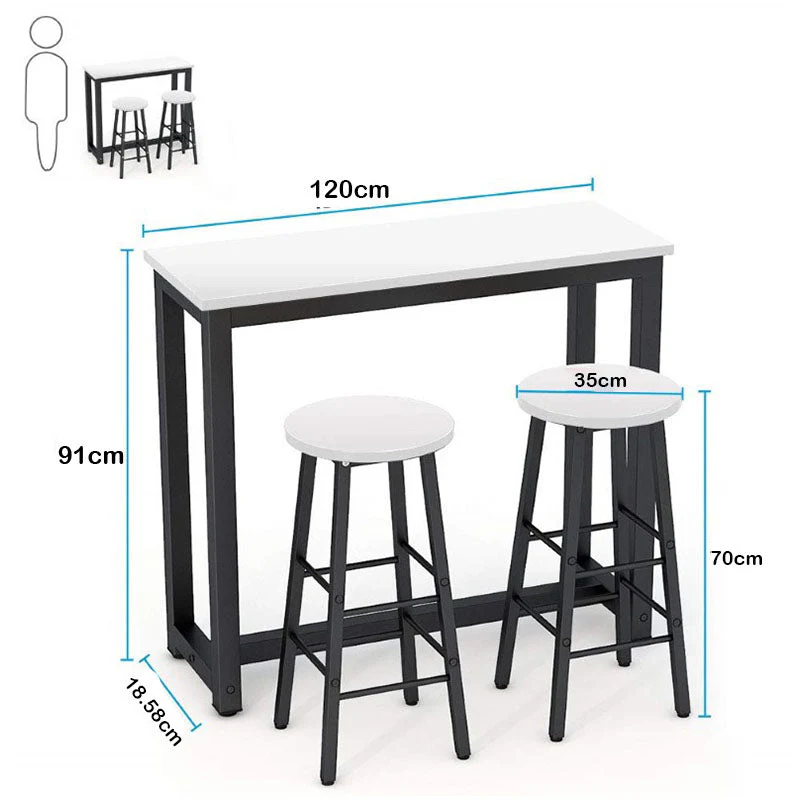 Bar Table with Bar Stools - Image 7