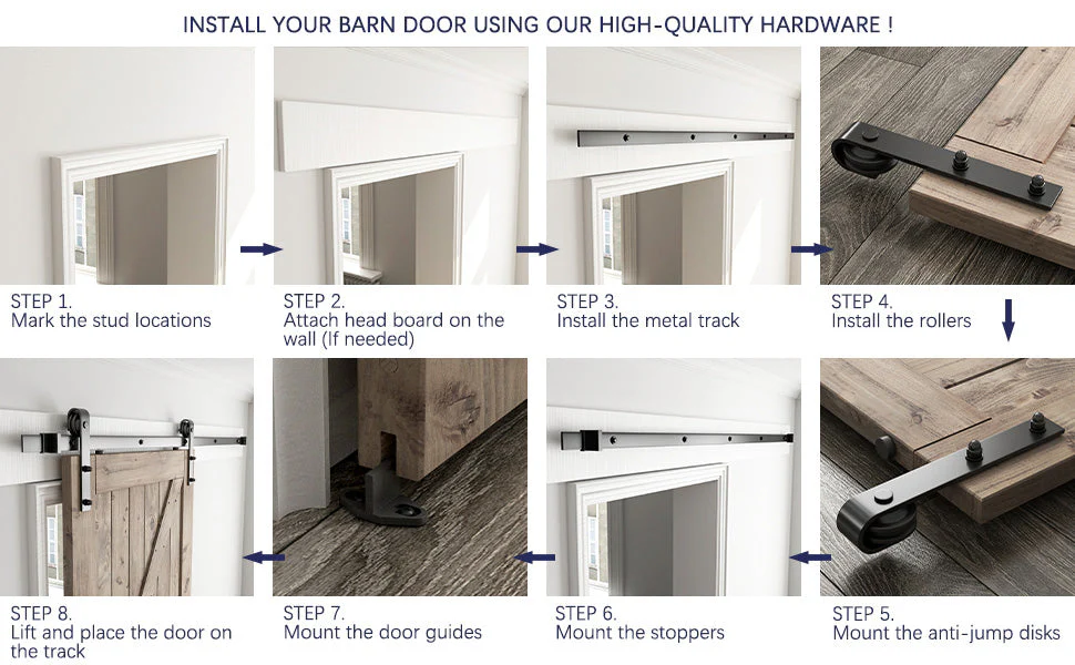 Barn door Hardware 1.5M Single Door - Image 10