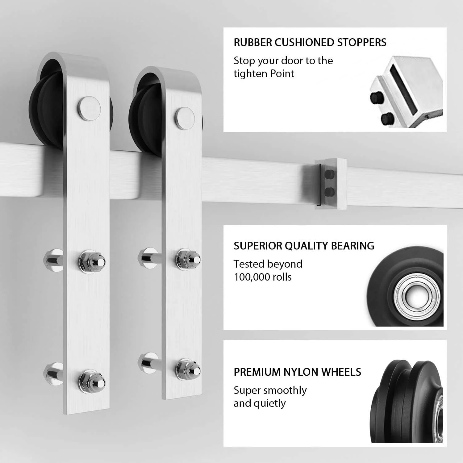 Barn door Hardware 2.5M Single Door - Image 7