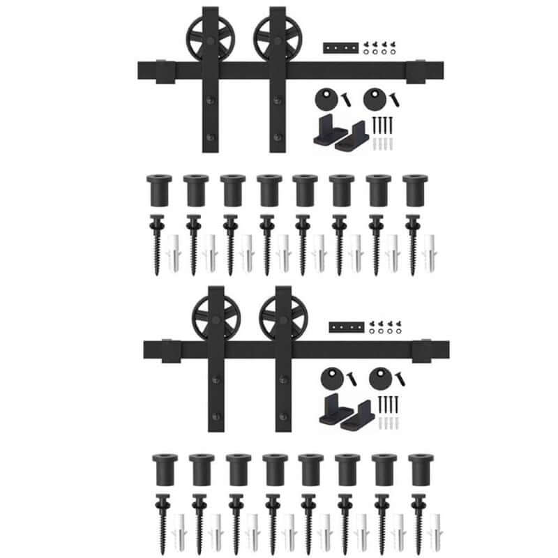 Barn Door Hardware 3.66m Double Door - Image 4