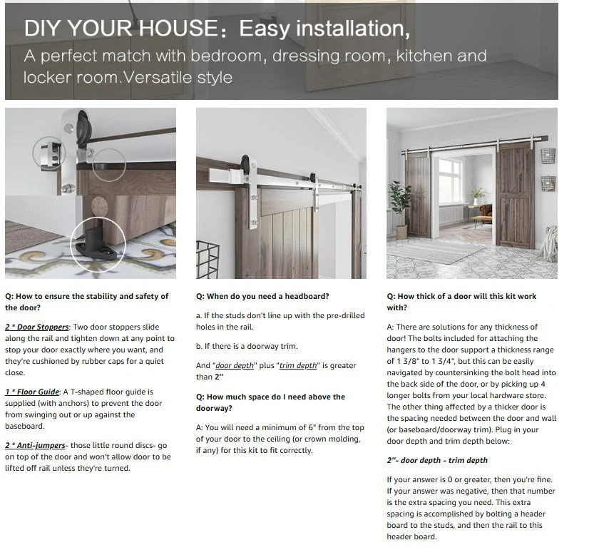 Barn door Hardware 3.6M Double Door - Image 7