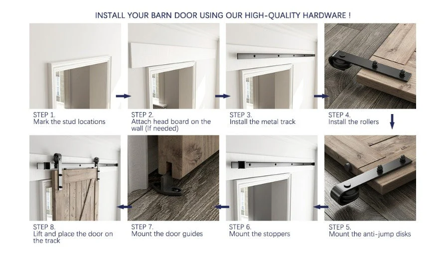 Barn door Hardware 3.6M Double Door - Image 8