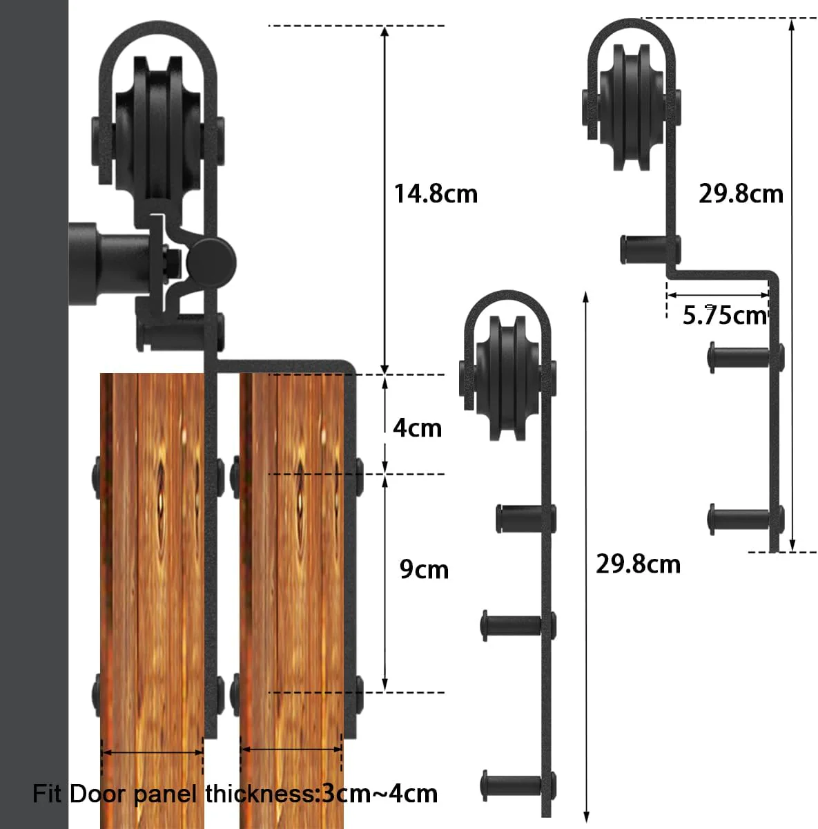 Barn Door Hardware 3m - Image 3