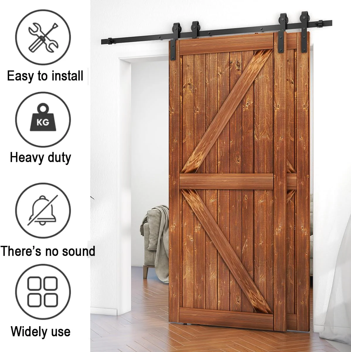 Barn Door Hardware 3m - Image 5