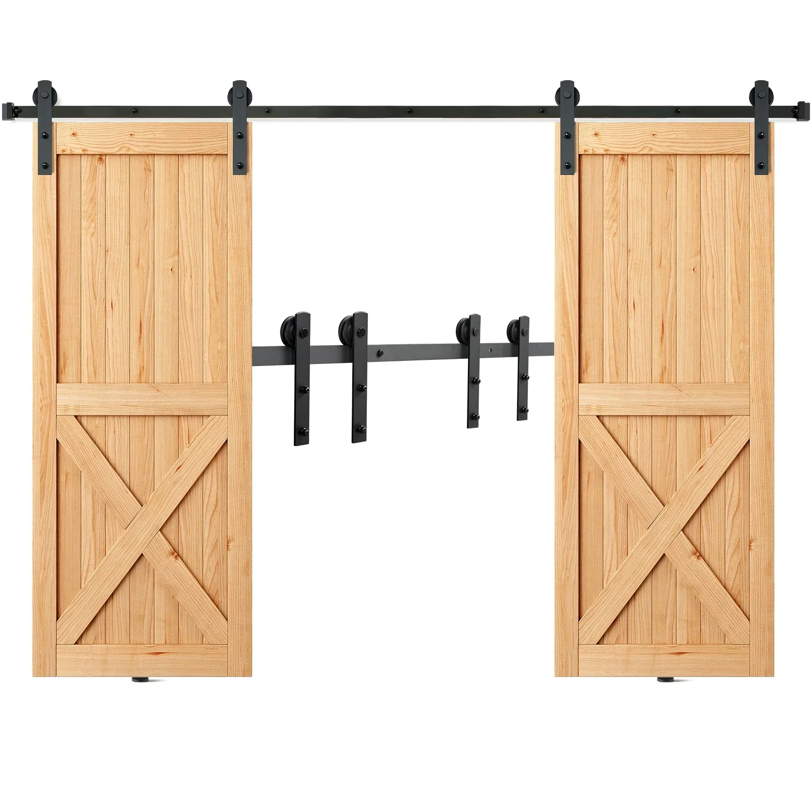 Barn Door Sliding Double Door Hardware Kit 3m - Image 9
