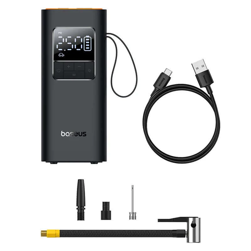 Baseus Car Air Inflator Portable Rechargeable With LCD Digital Display - Image 8