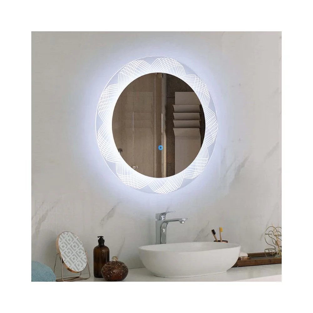 Bathroom LED Mirror Round Frameless 60CM