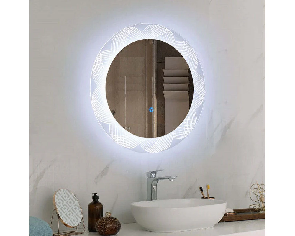 Bathroom LED Mirror Round Frameless 60CM - Image 8
