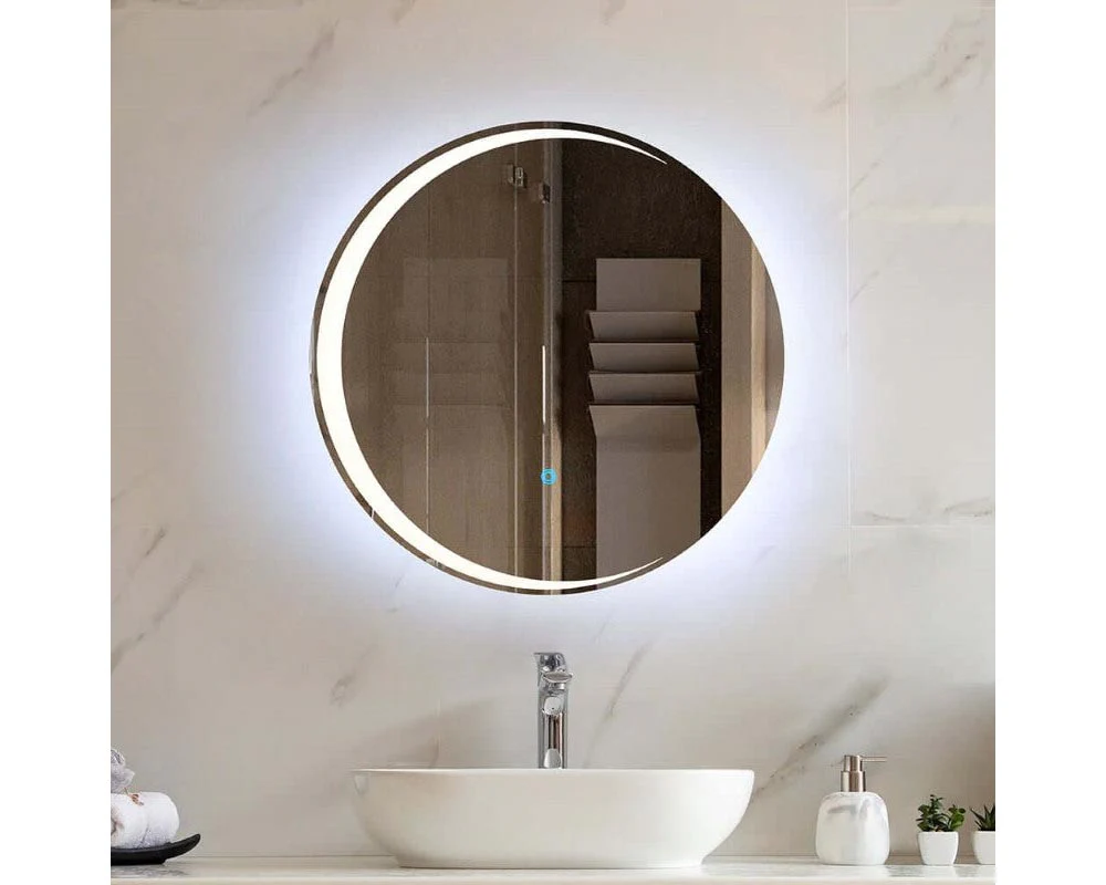 Bathroom LED Mirror Round Frameless 70CM - Image 5