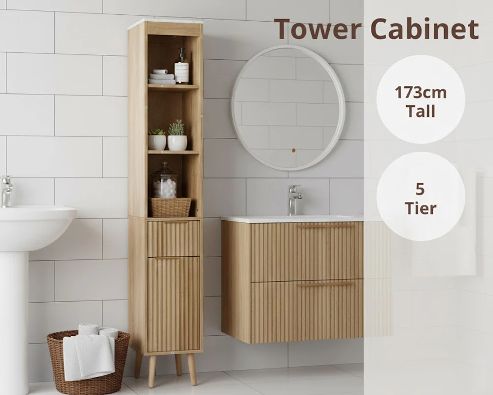 Bathroom Tower Cabinet - Image 3