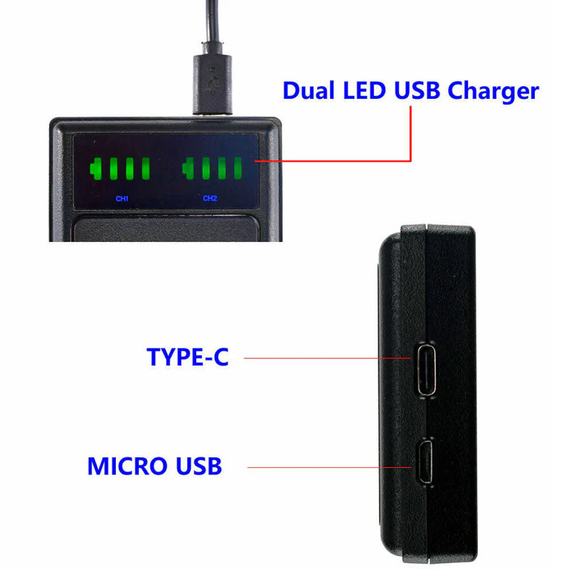 Battery Charger for Sony NP-BD1 NP-FR1 FT1 LCD Slim Battery Charger - Image 6
