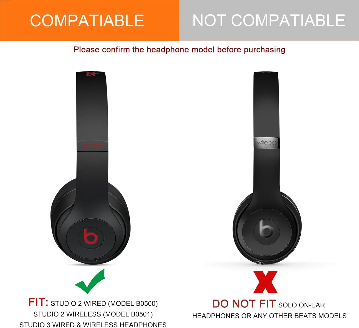 Beats Studio 2 Studio 3 Earpads Cushions - Image 4