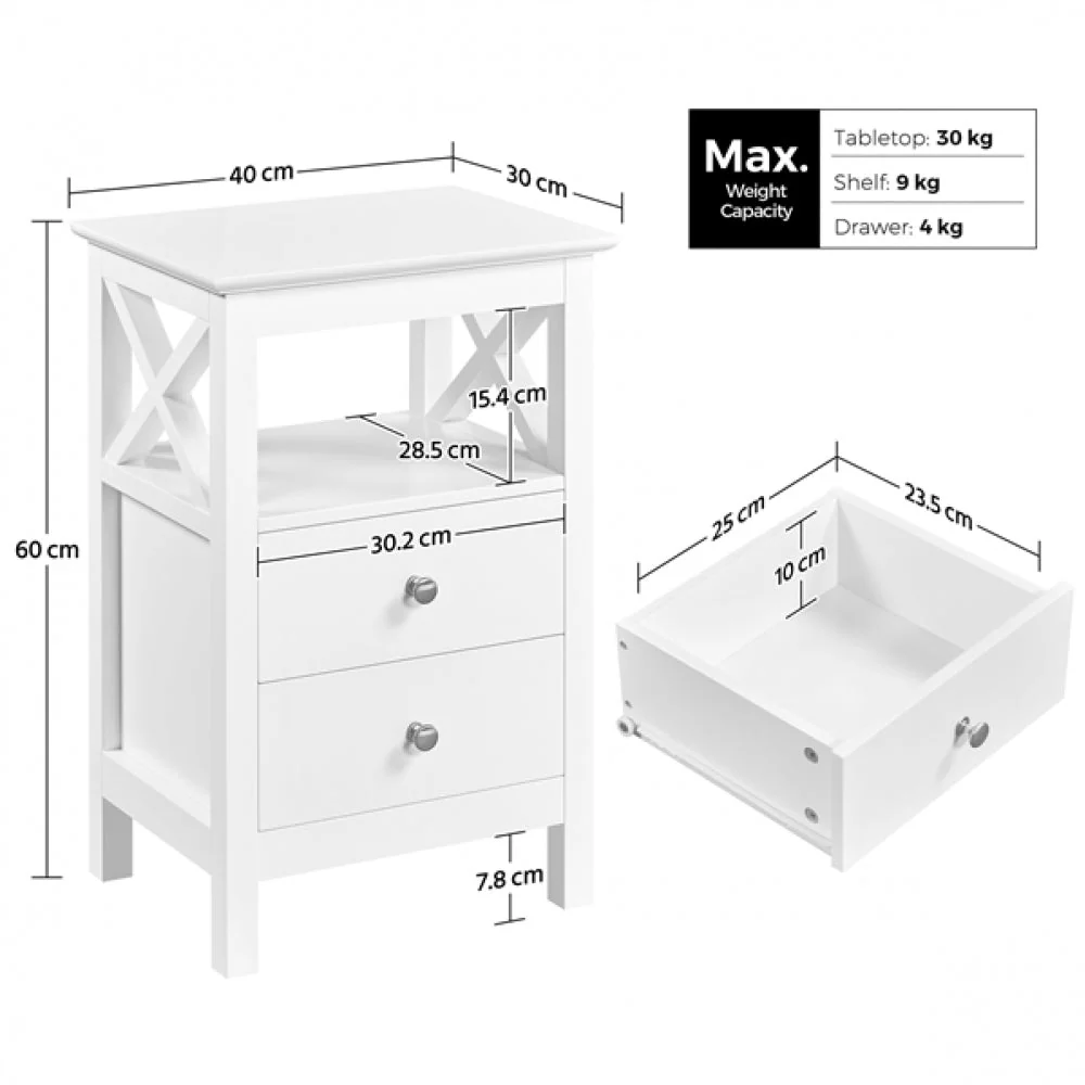 Side Table End Table Nightstand - Image 3