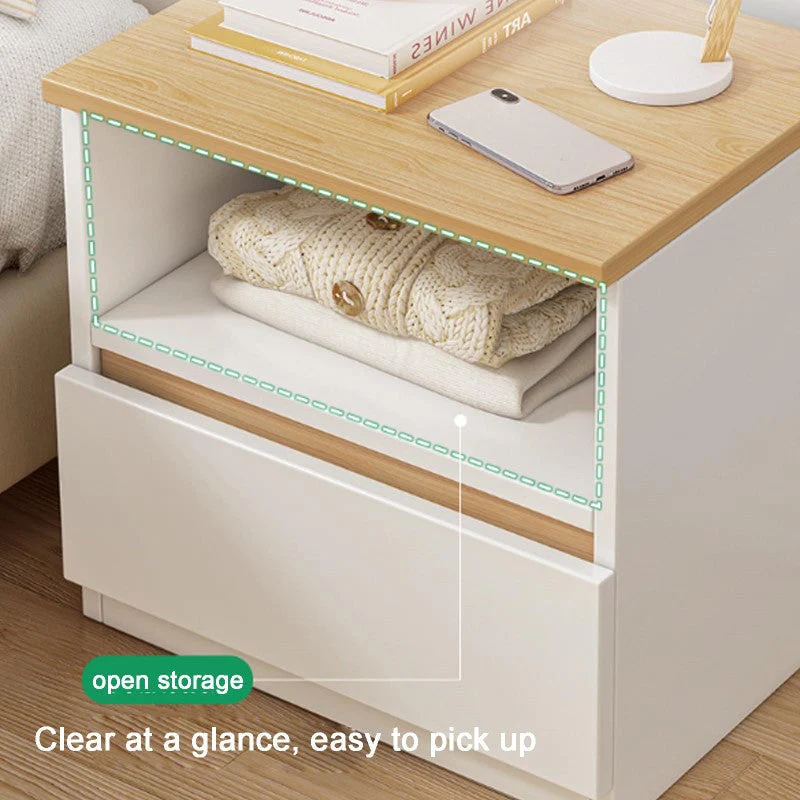 Bedside Table Nightstands with Drawer - Image 2