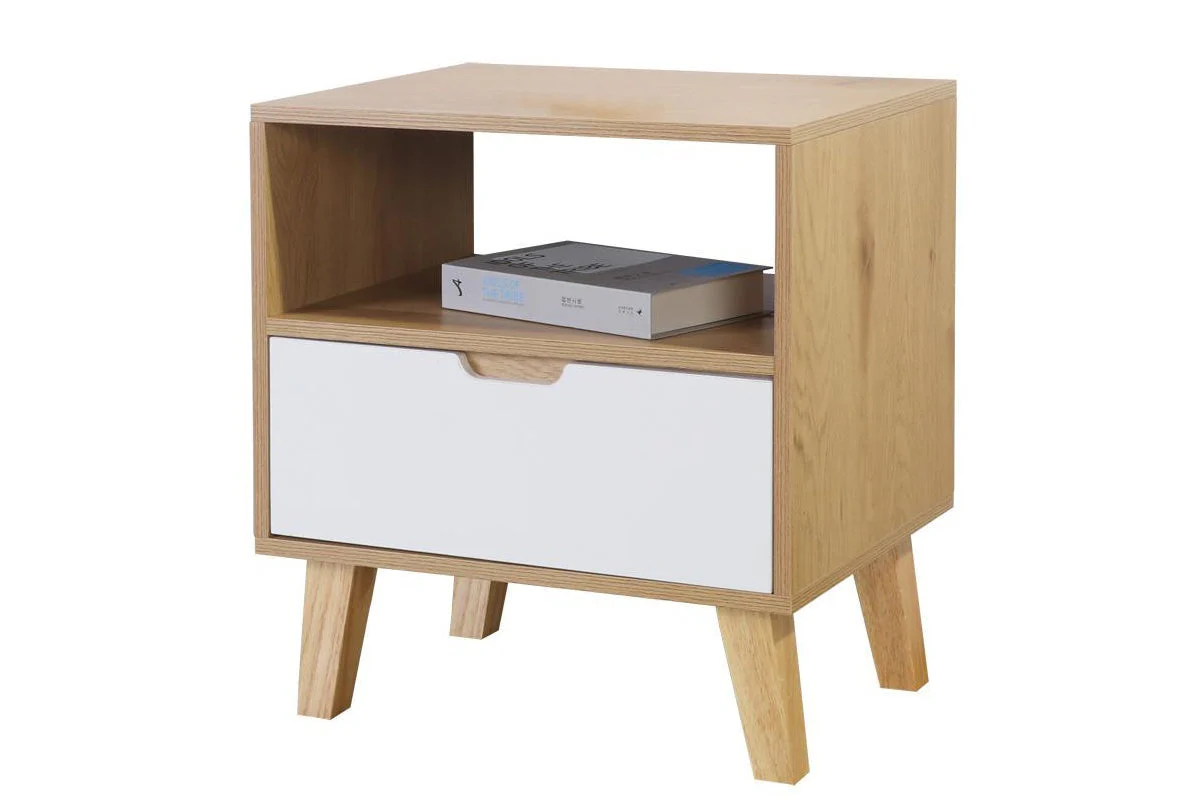 Bedside Table Nightstands with Drawer - Image 3