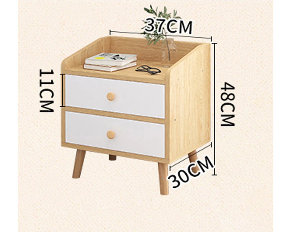 Bedside Table Nightstands with Drawer - Image 4