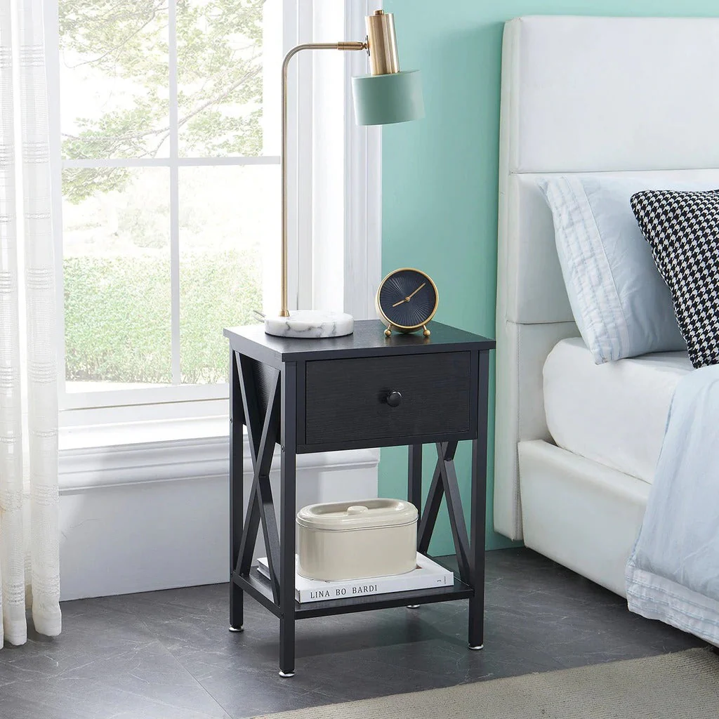 Bedside Table with Drawers Brand New - Image 6
