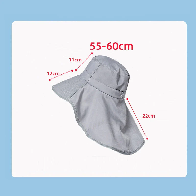 BEIGE Sun Hats Wide Brim Bucket Outdoor Fishing Hiking Cap UV Protection - Image 8