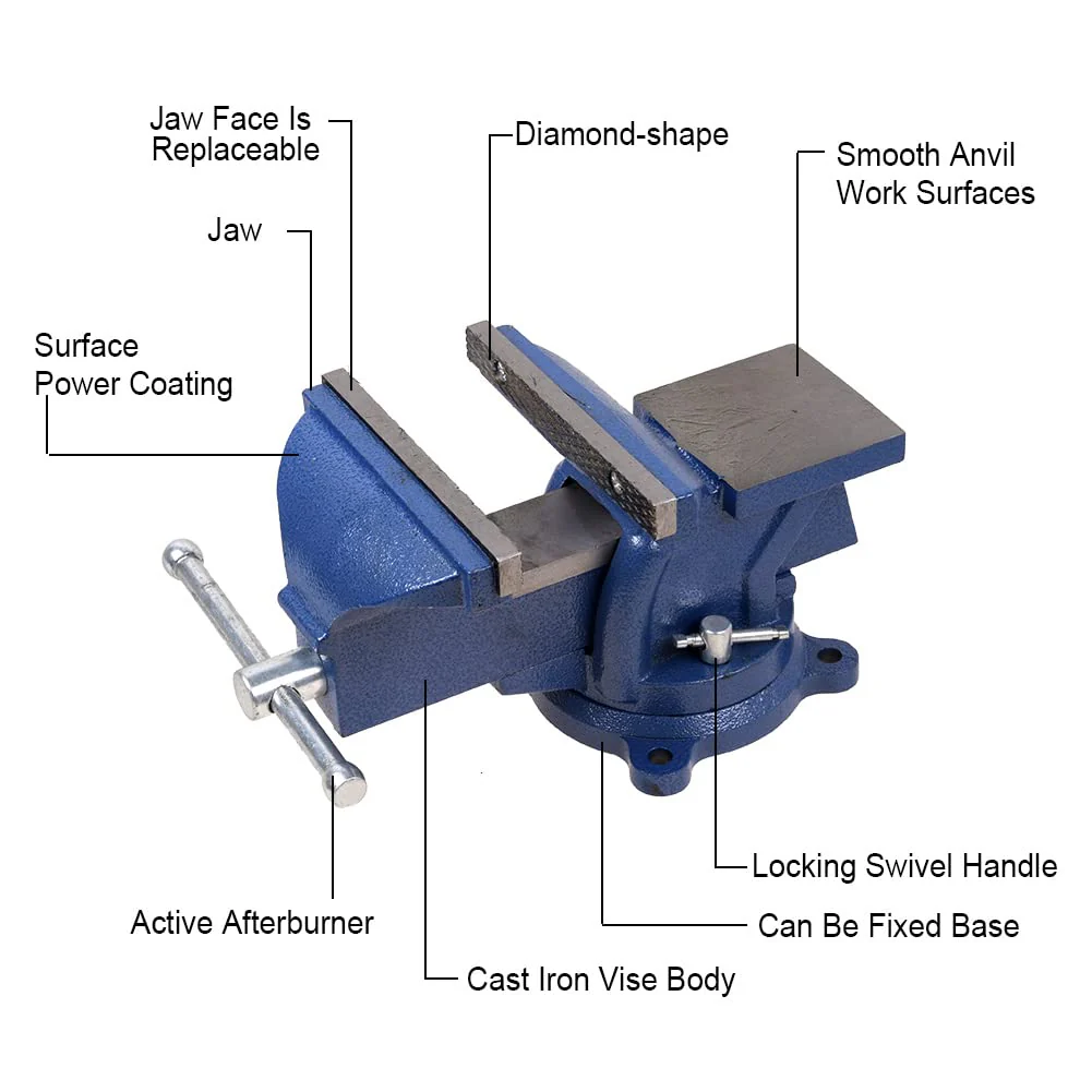 Bench Vice 6 Inch - Image 4
