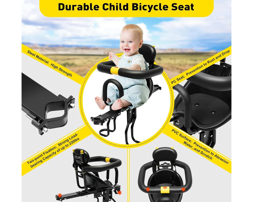 Bicycle Kids child Front Baby Seat bike Carrier - Image 7
