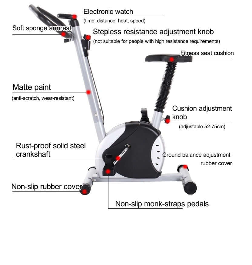 Bike Indoor Exercise Bike Office Fat Burner Fitness Equipment Foot Pedal Exercise Bike - Image 6
