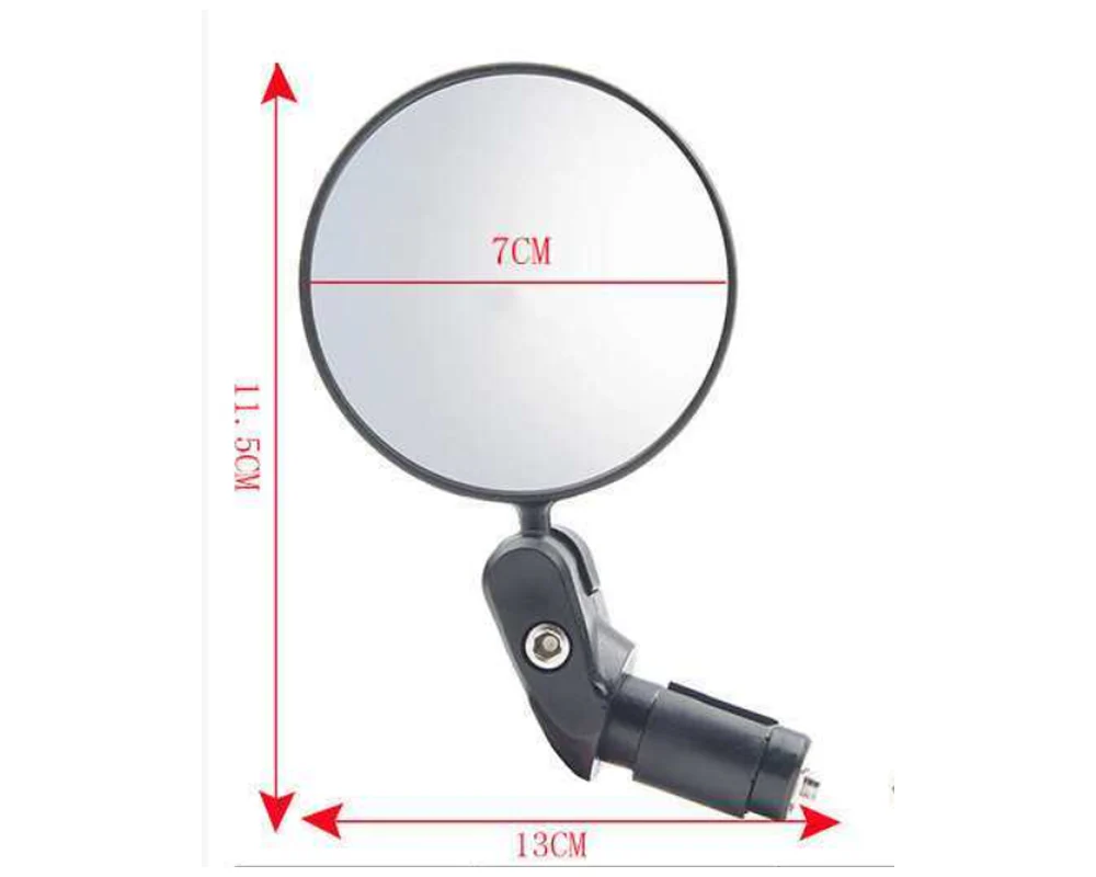 Bicycle Rear View Mirror Adjustable Handlebar Mounted Convex Mirror - Image 3