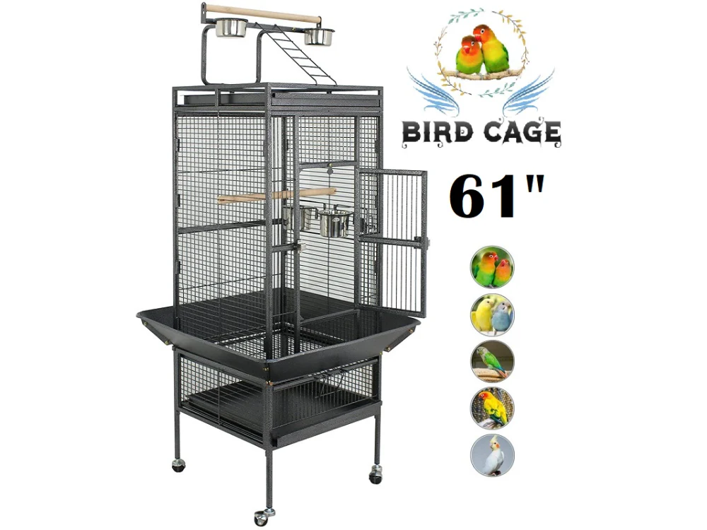 Bird Cage Parrot Aviary Perch Carrier - Image 5