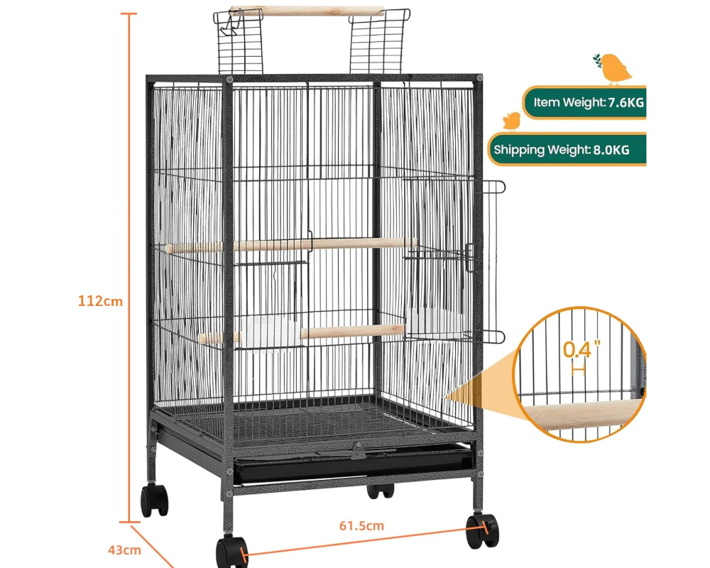 Bird Cage Parrot Aviary Perch Carrier - Image 4