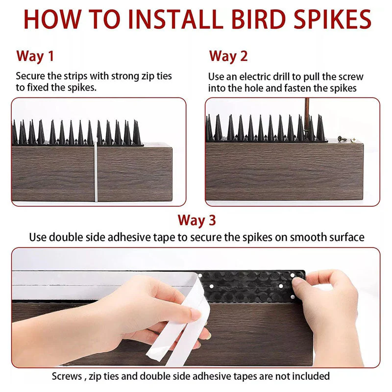 Bird Spikes Fence Spikes 12Pcs(5.2M) - Image 4