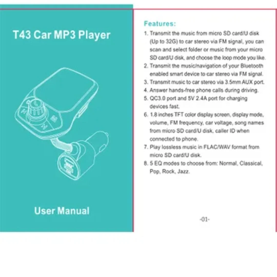 Bluetooth FM Transmitter, Car Radio Adapter - Image 11