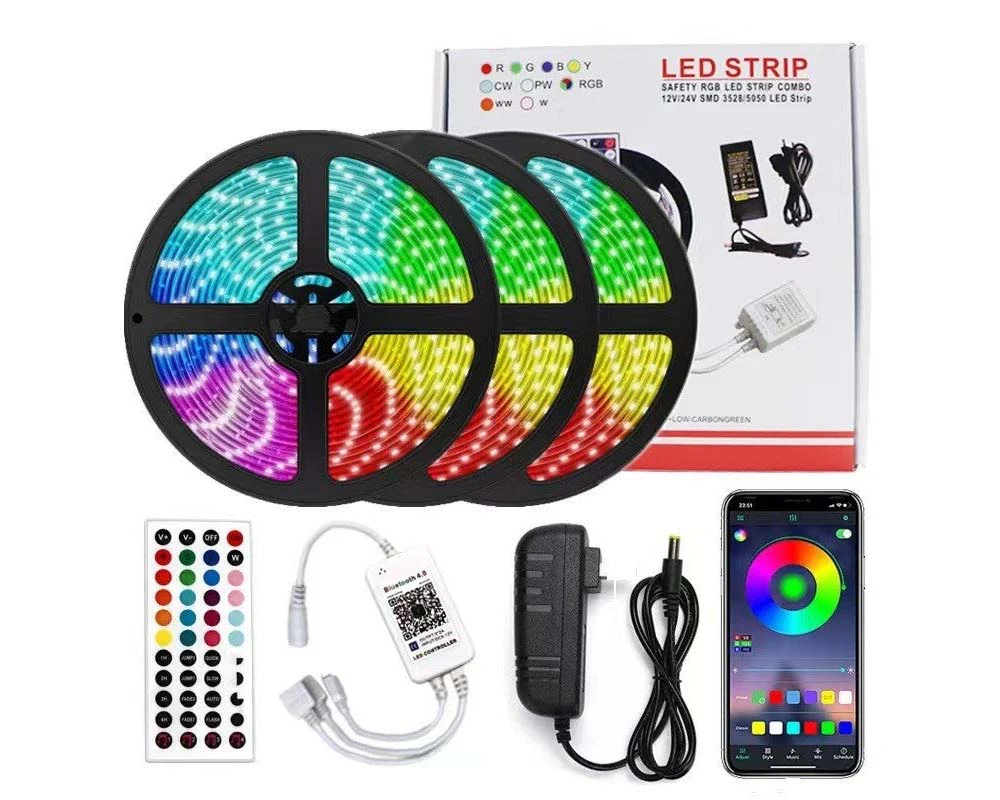 Bluetooth LED Strip Lights 15M Colour Changing - Image 12