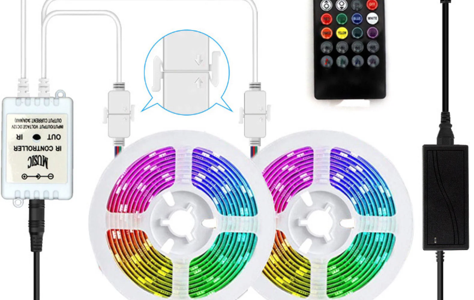 Bluetooth LED Strip Lights 15M Colour Changing - Image 5