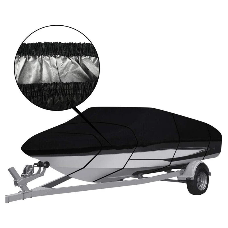 Boat Cover Heavy Duty – 210D Black Trailerable Boat Cover for 12–14ft V-Hull - Image 5