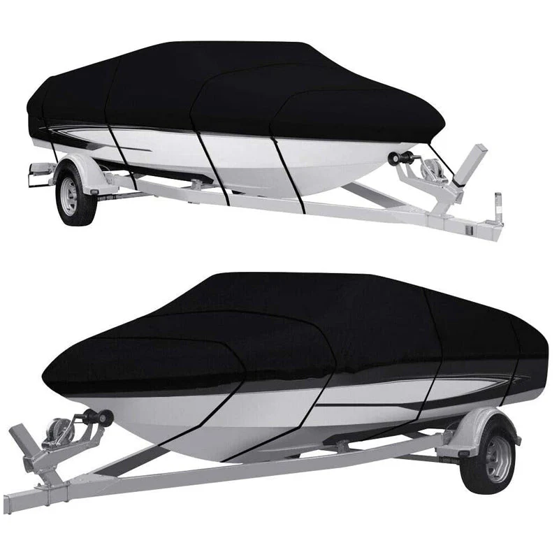 Boat Cover Heavy Duty – 210D Black Trailerable Boat Cover for 17–19ft V-Hull - Image 5