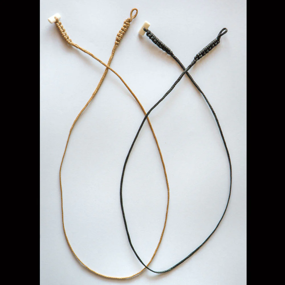 Braid Cords with Bone Toggles -C2 Black / Fine (1.2mm) - Image 2