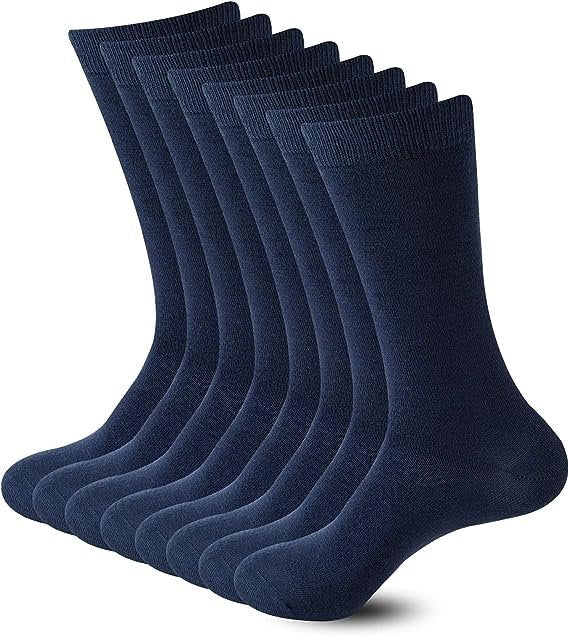 Business Socks Crew Socks Navy (12 Pairs) Men's Dress Socks - SIZE7-10 - Image 2