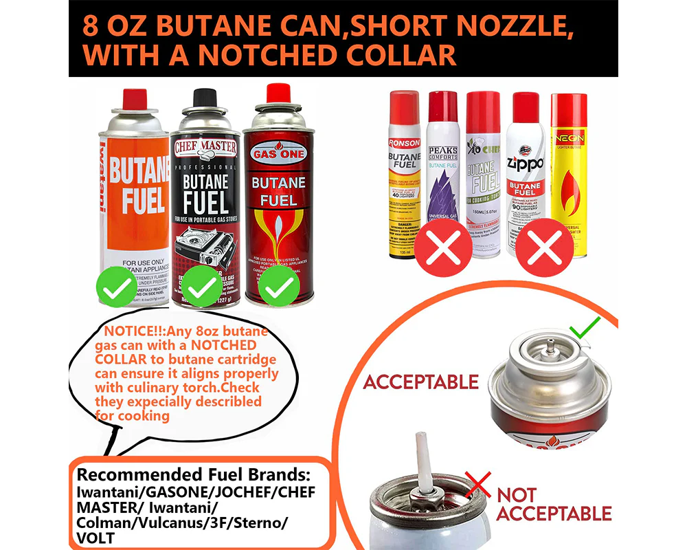 Butane Gas Torch Blow Lighter Cannister - Image 5