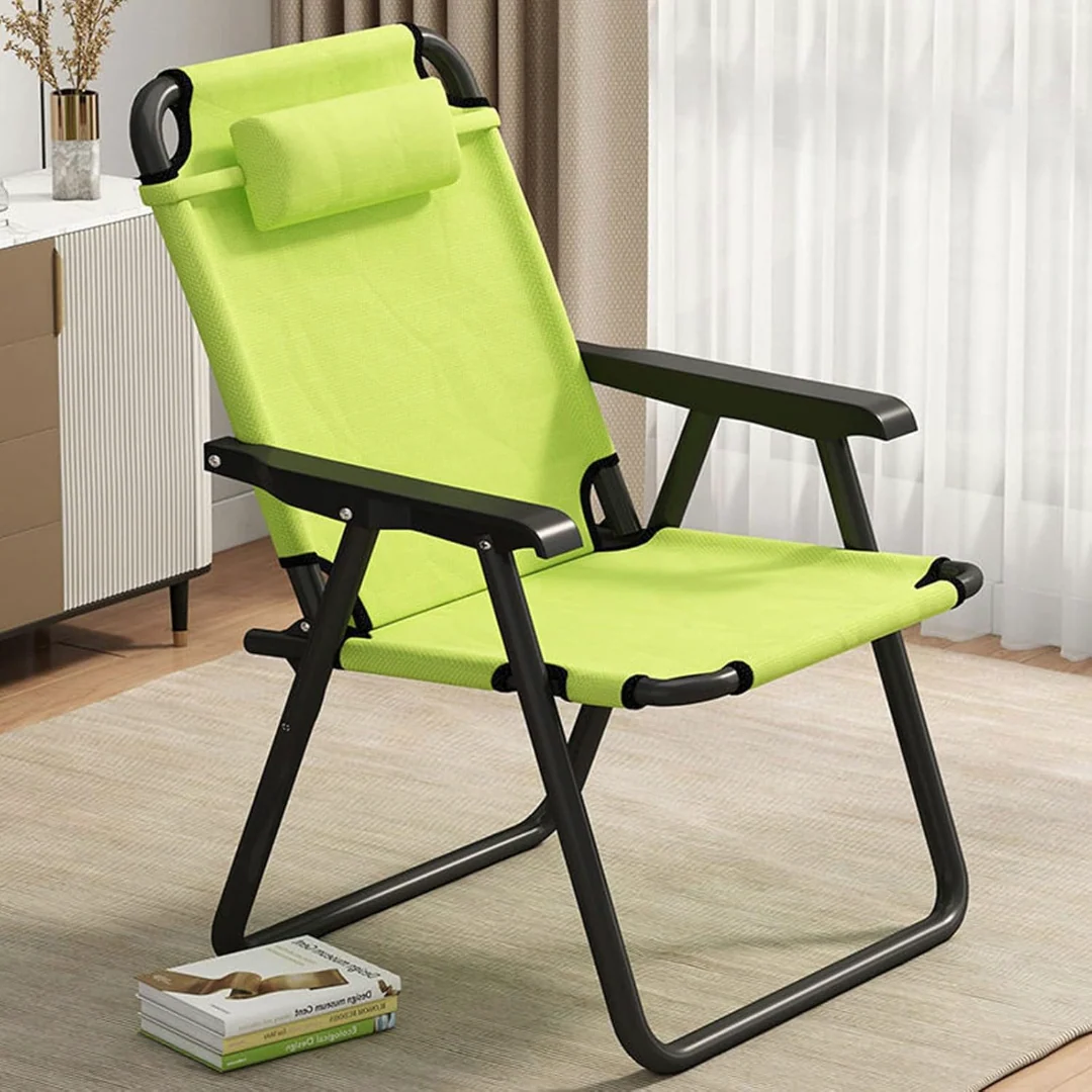 Camping Chair Foldable Chair With Footrest (Grey) - Image 6