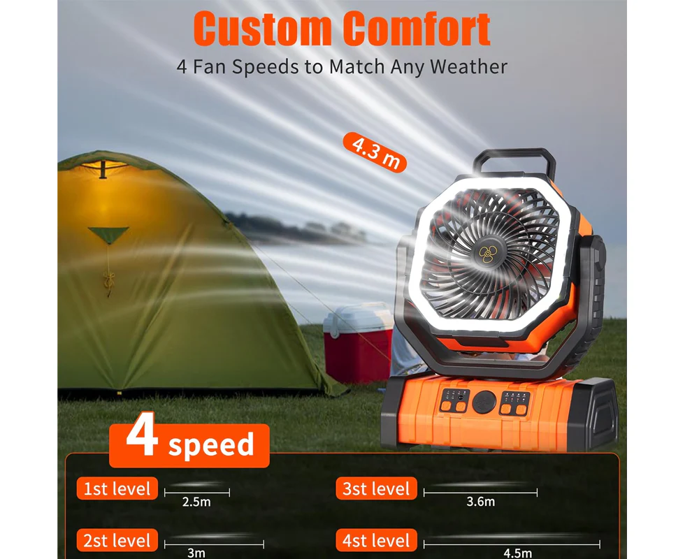 Camping Fan Desk Fan - Image 8