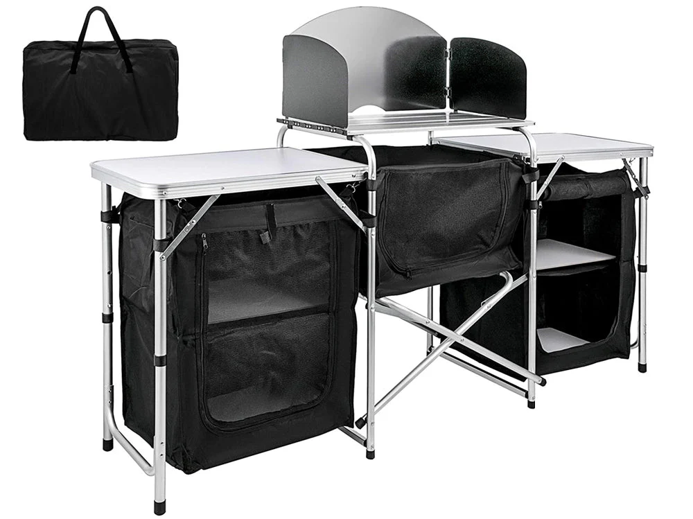 Camping Kitchen Table Portable Folding Camp Cook Table - Image 13