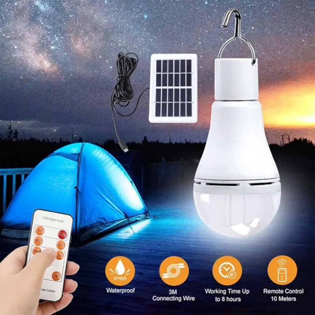 Camping Solar Light Bulb Outdoor Rechargeable LED - Image 7
