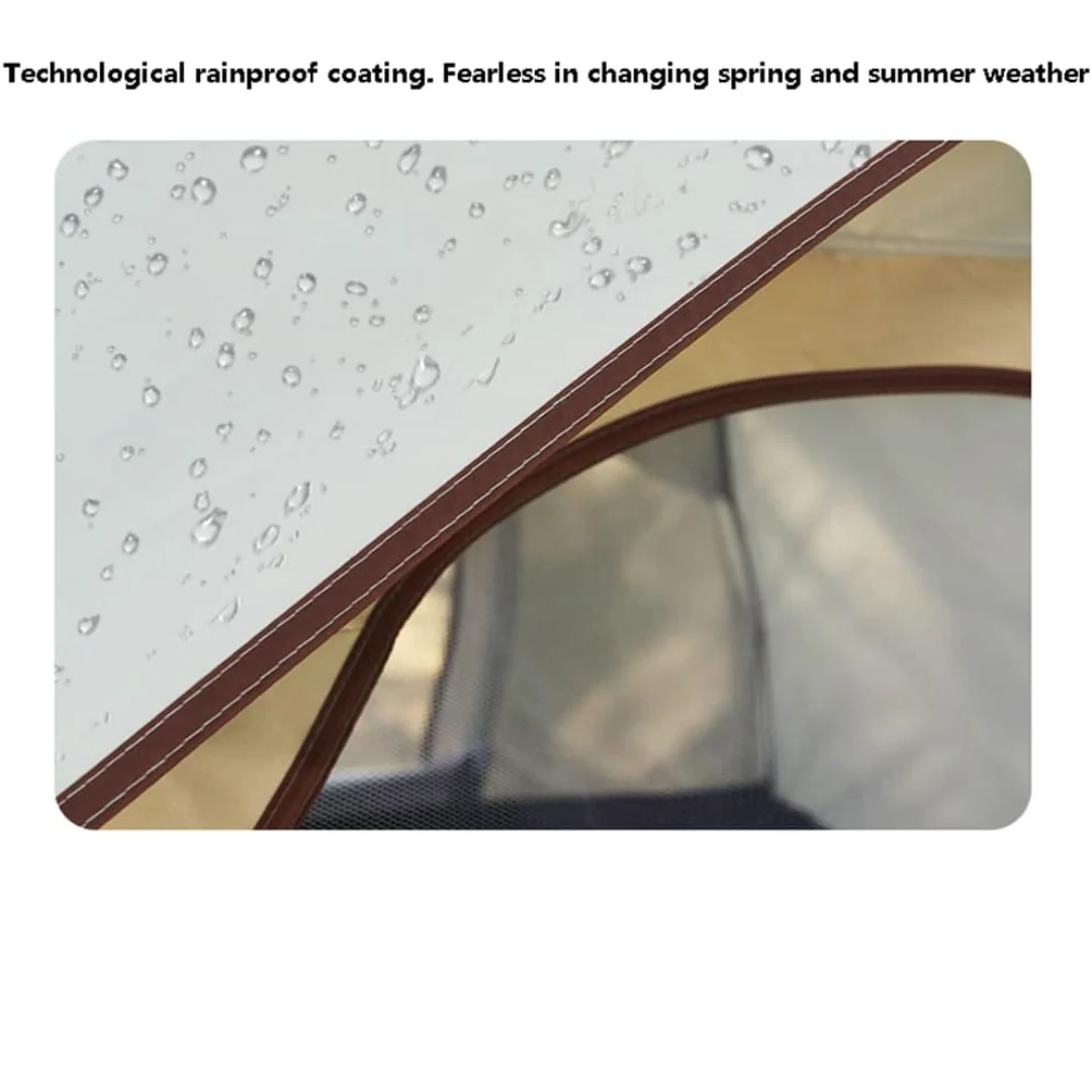 Camping Tent 3-5 Person Family Tent (Beige) - Image 4