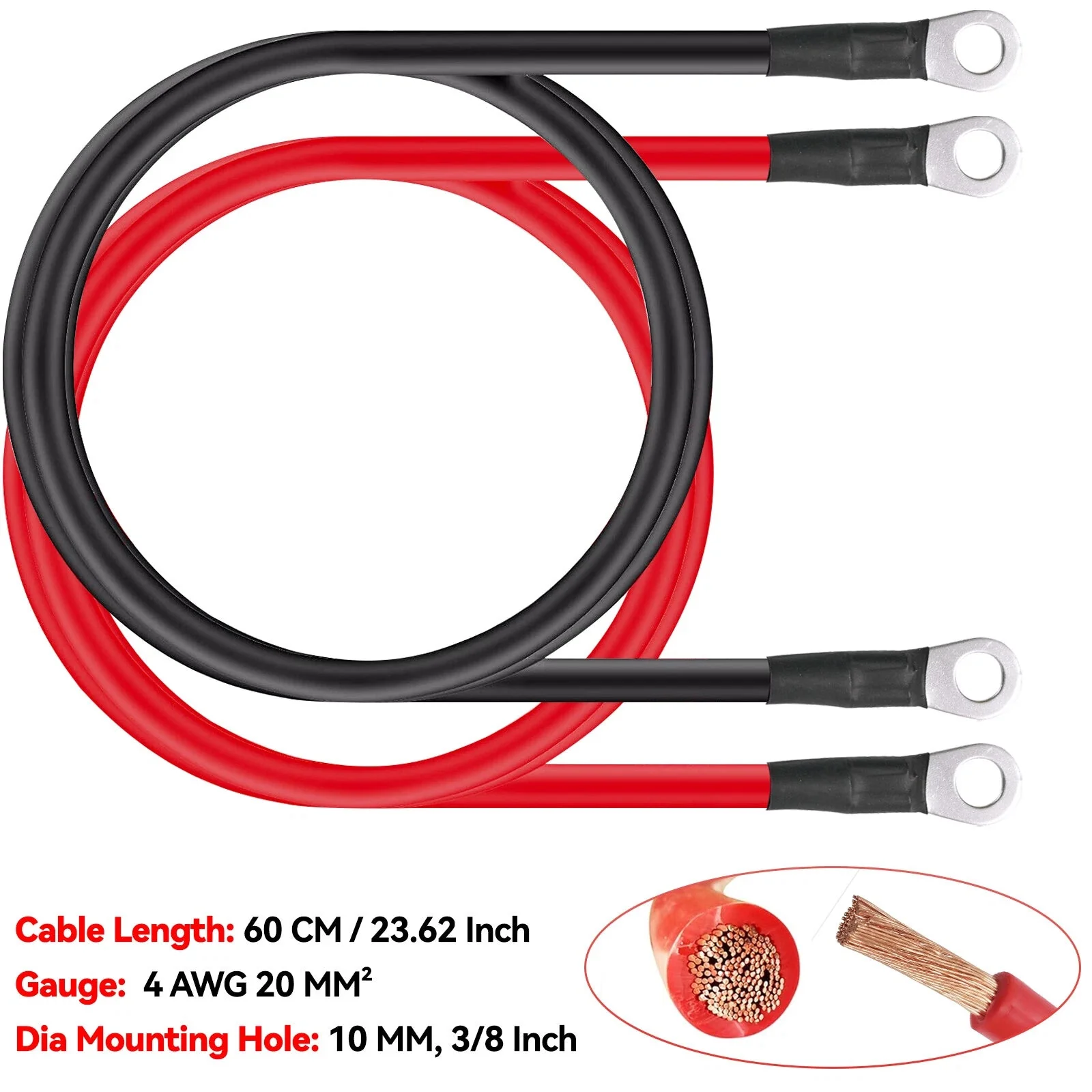 Car Battery Cables 4AWG - Image 5