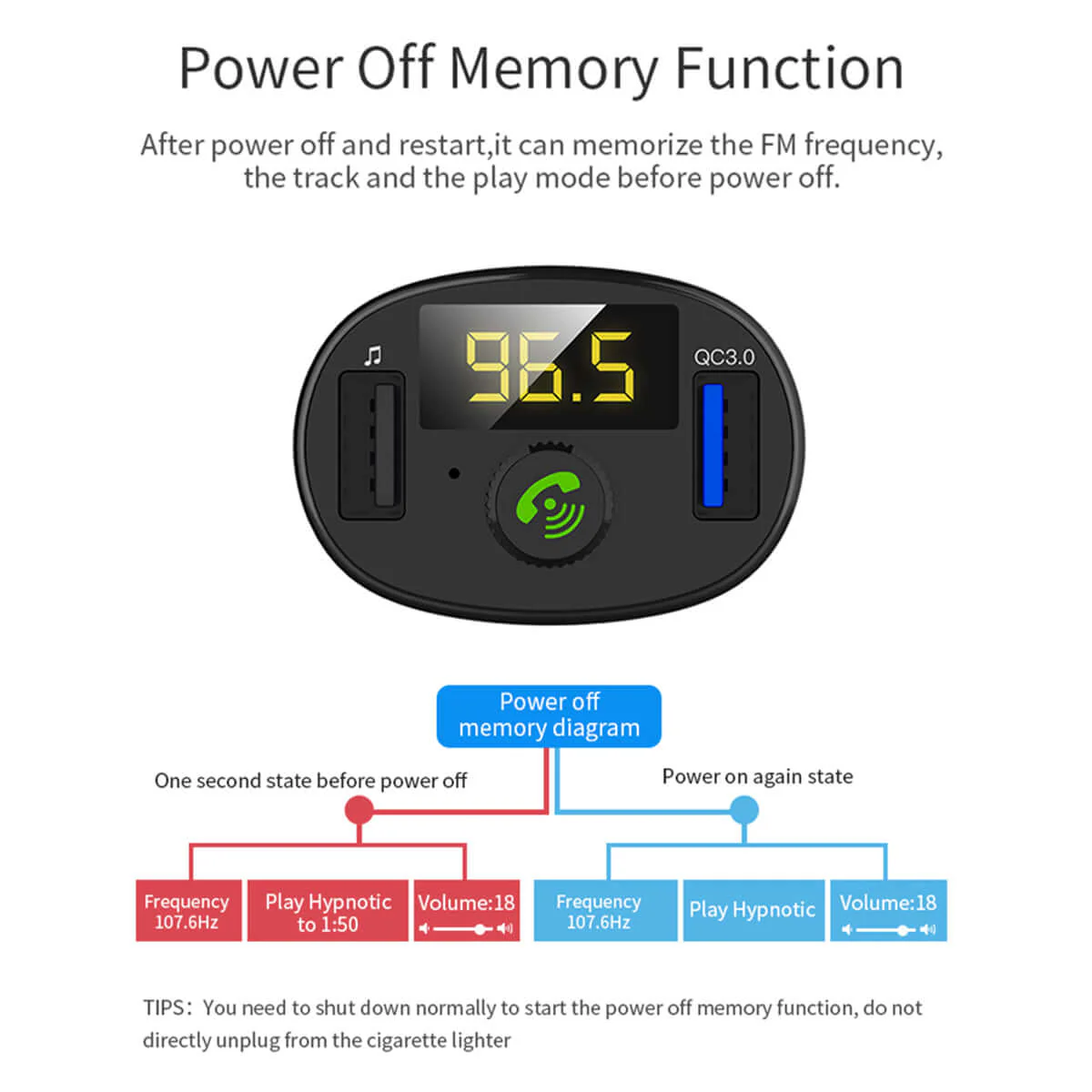 Car Bluetooth Receiver Wireless Radio Adapter Hands-Free Car Kit - Image 10