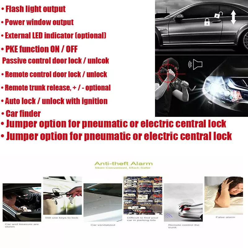 Car Keyless Entry Security System Remote Control Door Central Lock Locking Kit - Image 9