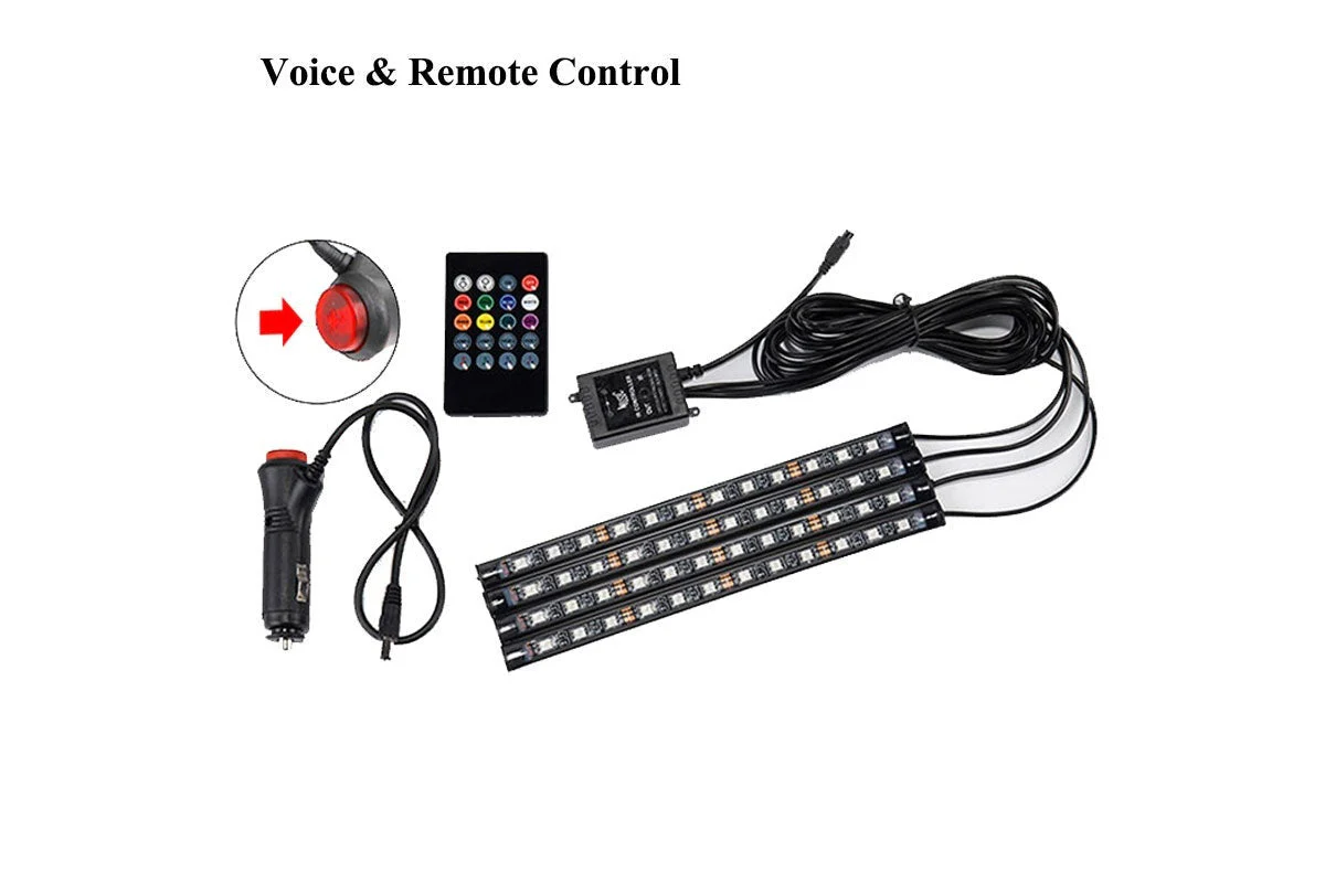 Car LED Lights RGB Voice Remote - Image 3